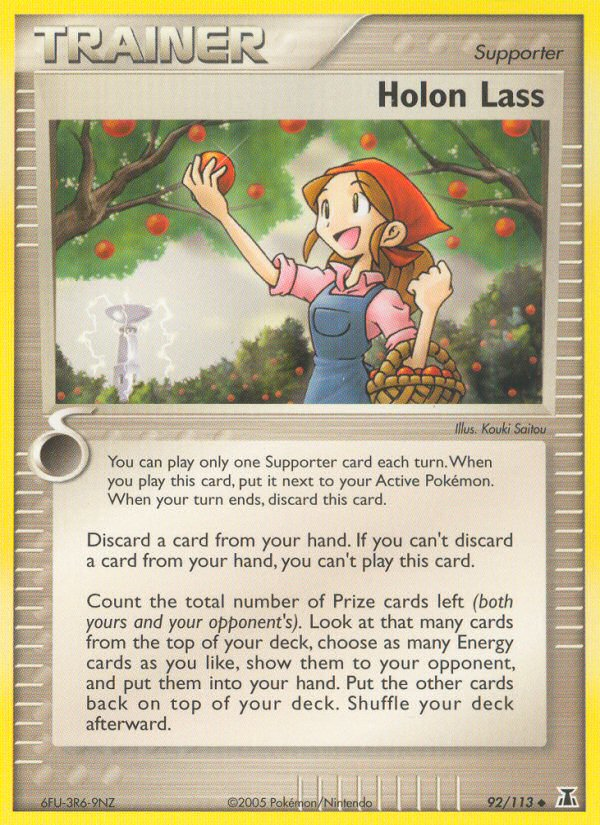 Holon Lass (92/113) [EX: Delta Species] | Card Merchant Takapuna