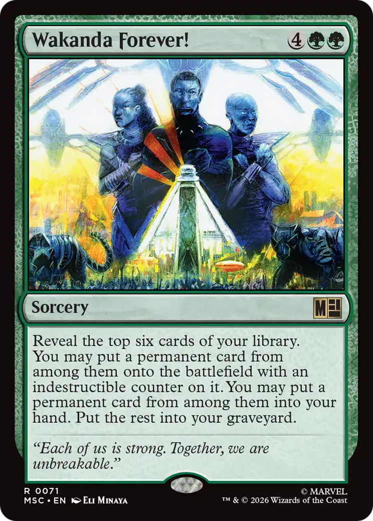 Wakanda Forever! (Surge Foil) [Marvel Super Heroes Commander] | Card Merchant Takapuna