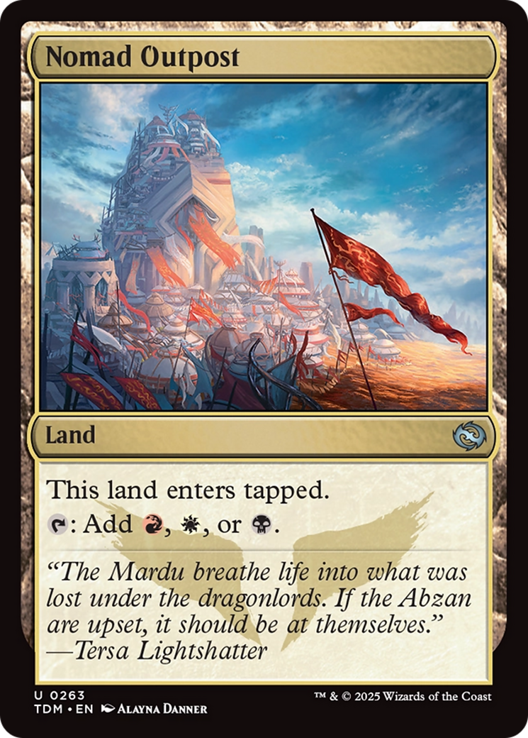 Nomad Outpost [Tarkir: Dragonstorm] | Card Merchant Takapuna