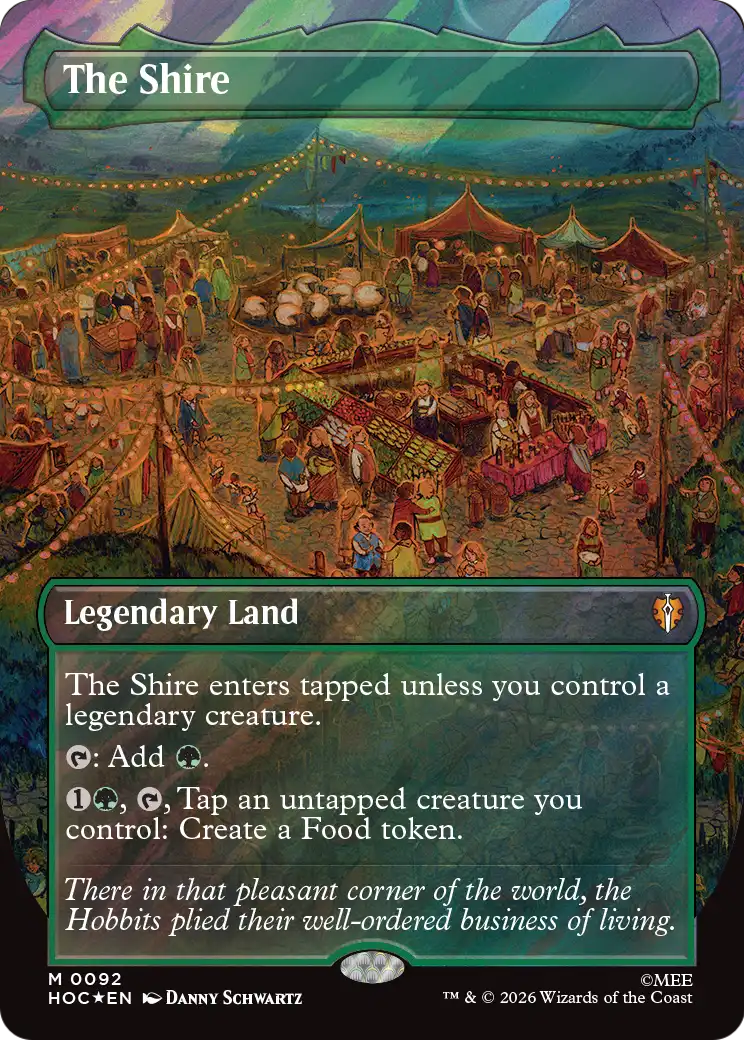 The Shire (Borderless) (Surge Foil) [The Hobbit: Eternal-Legal] | Card Merchant Takapuna