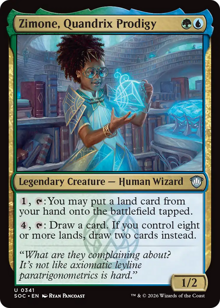 Zimone, Quandrix Prodigy [Secrets of Strixhaven Commander] | Card Merchant Takapuna