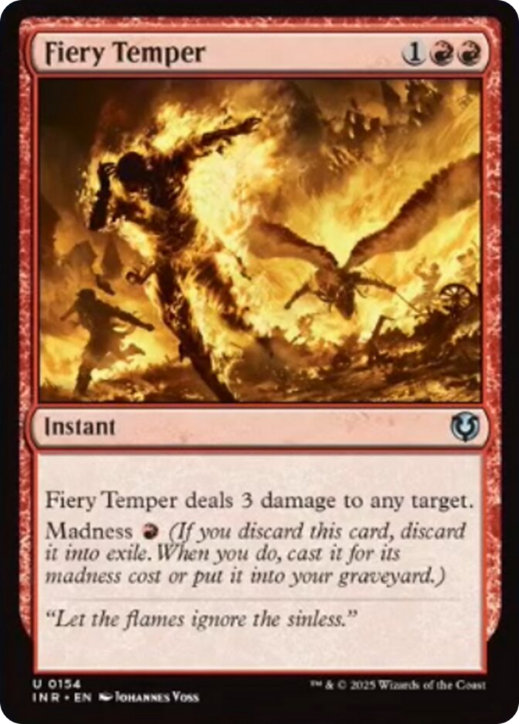 Fiery Temper [Innistrad Remastered] | Card Merchant Takapuna