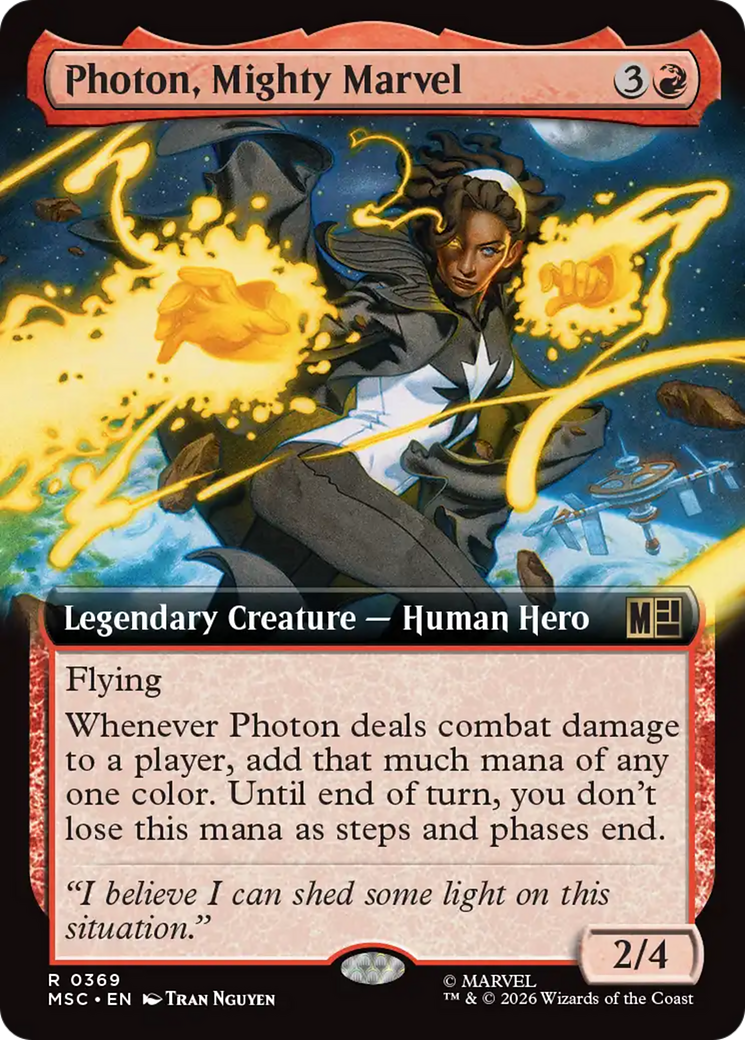 Photon, Mighty Marvel (Extended Art) [Marvel Super Heroes Commander] | Card Merchant Takapuna