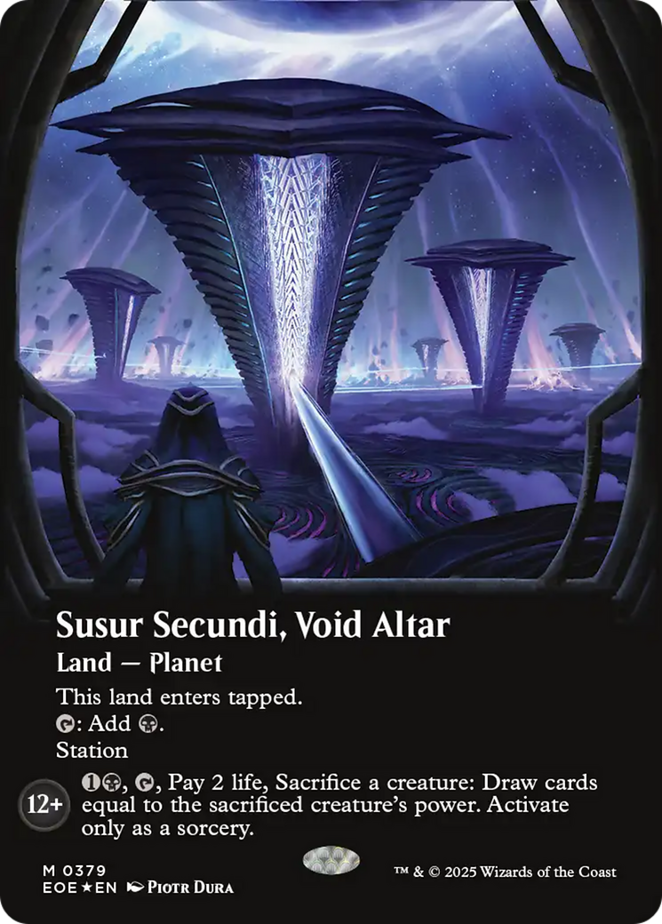 Susur Secundi, Void Altar (Borderless) (Galaxy Foil) [Edge of Eternities] | Card Merchant Takapuna