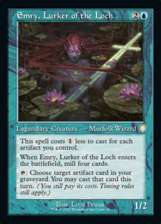 Emry, Lurker of the Loch (Retro) [The Brothers' War Commander] | Card Merchant Takapuna