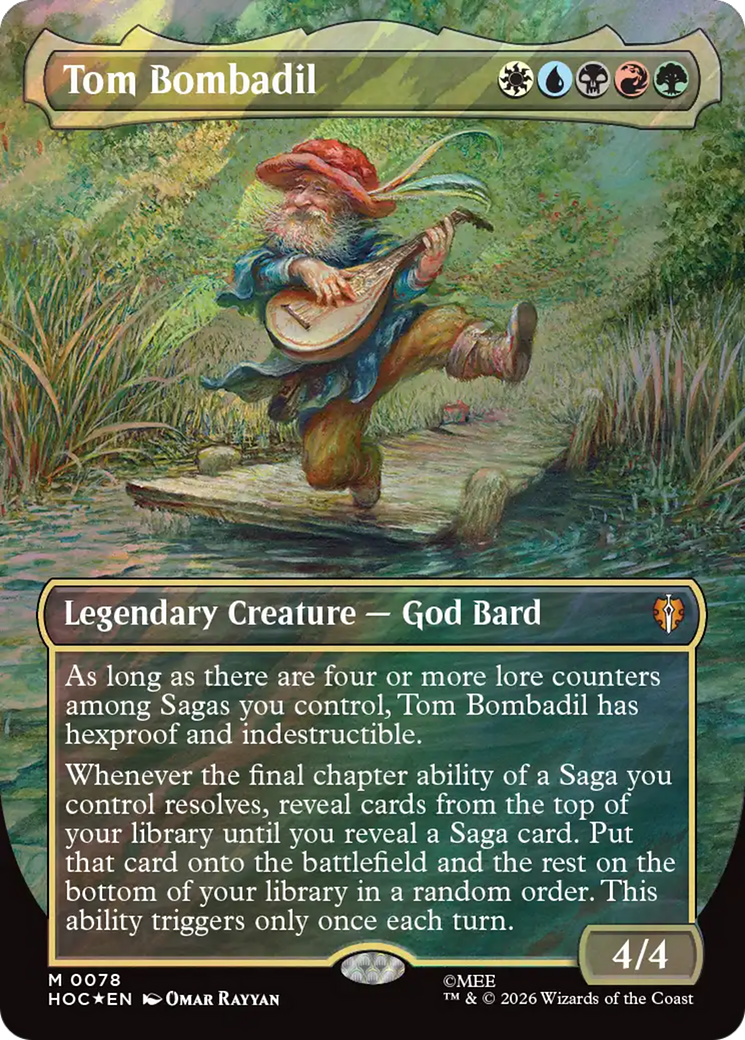 Tom Bombadil (Borderless) (Surge Foil) [The Hobbit: Eternal-Legal] | Card Merchant Takapuna