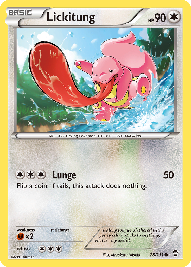 Lickitung (78/111) [XY: Furious Fists] | Card Merchant Takapuna