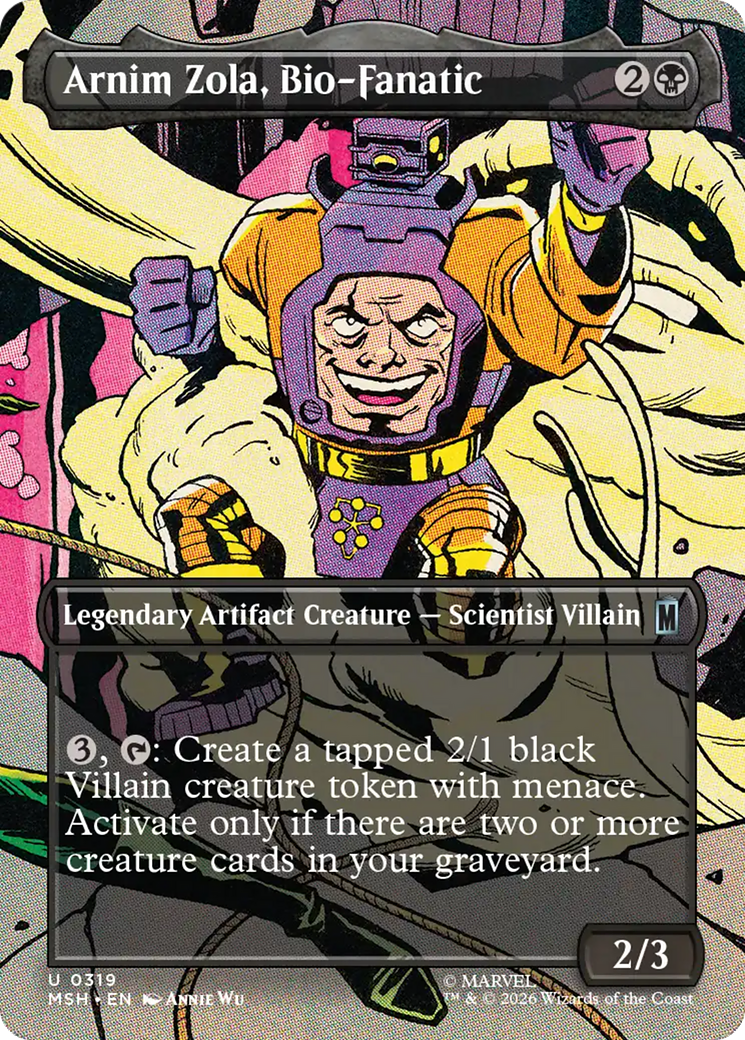 Arnim Zola, Bio-Fanatic (Borderless) [Marvel Super Heroes] | Card Merchant Takapuna