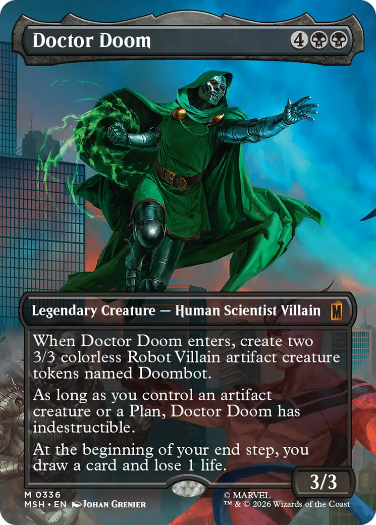 Doctor Doom (Borderless) (336) [Marvel Super Heroes] | Card Merchant Takapuna
