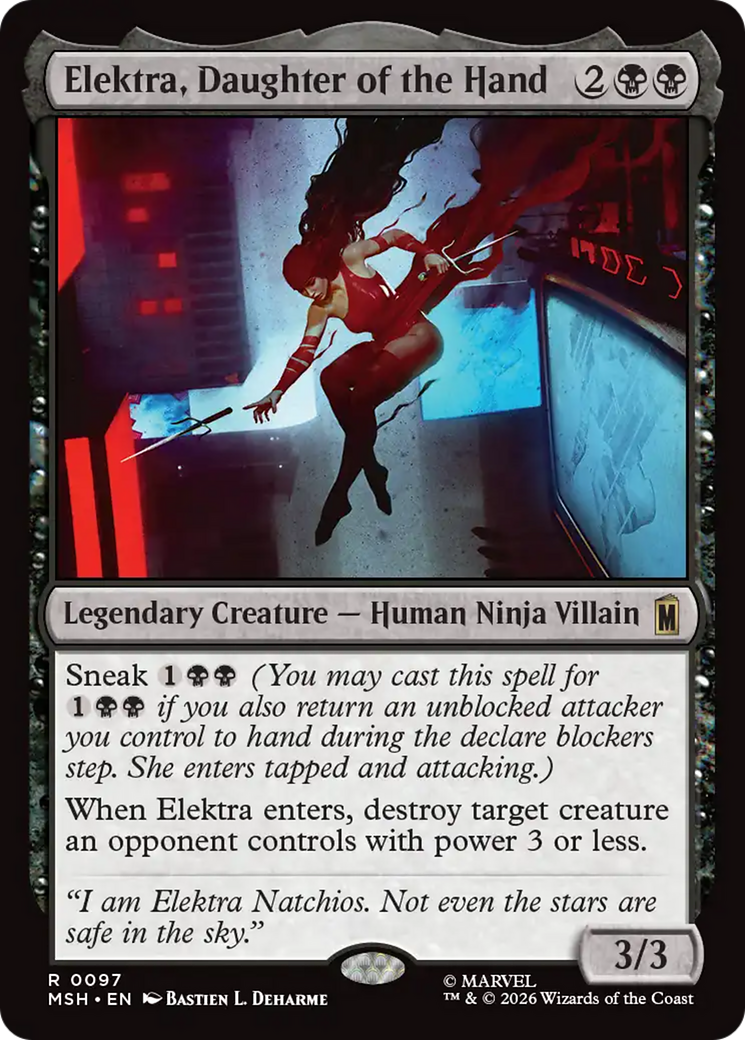 Elektra, Daughter of the Hand [Marvel Super Heroes] | Card Merchant Takapuna
