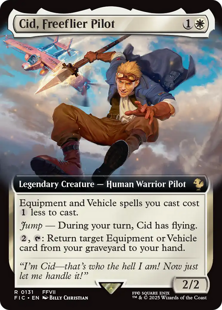 Cid, Freeflier Pilot (Extended Art) [FINAL FANTASY Commander] | Card Merchant Takapuna