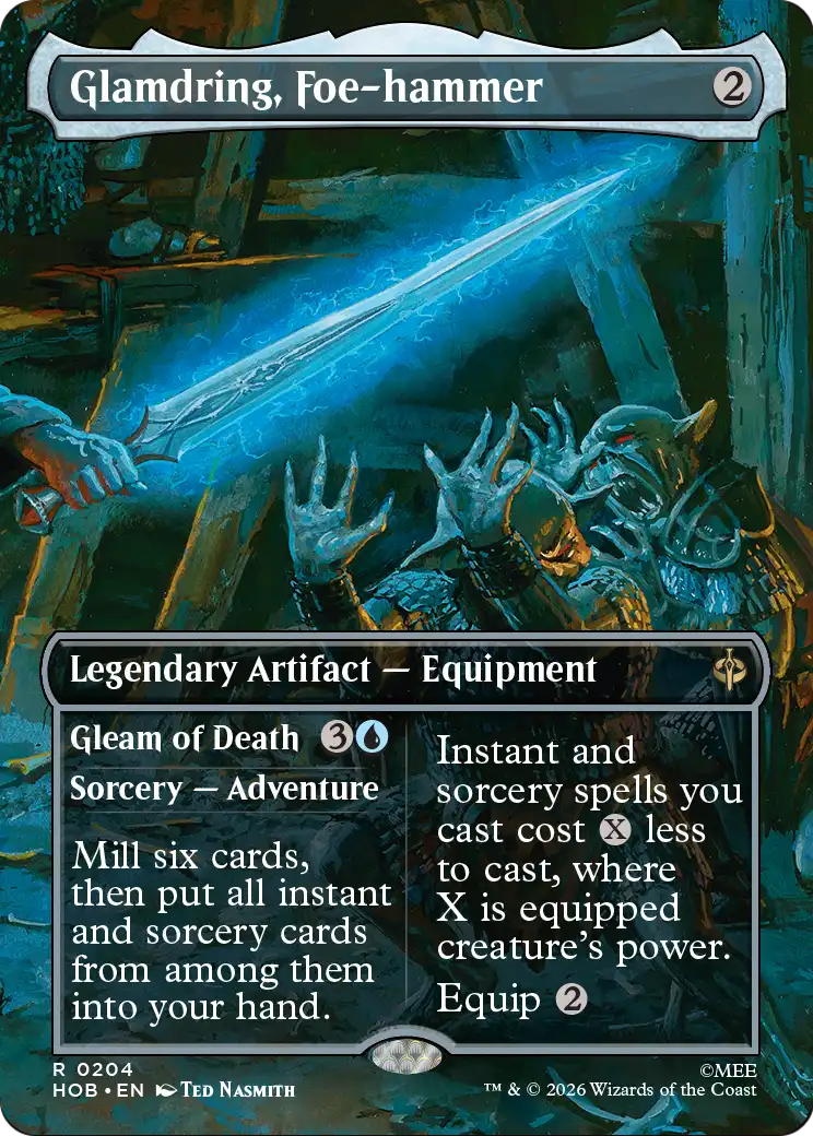 Glamdring, Foe-hammer (Borderless) [The Hobbit] | Card Merchant Takapuna