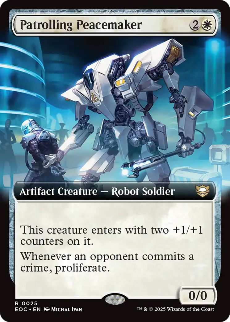 Patrolling Peacemaker (Extended Art) [Edge of Eternities Commander] | Card Merchant Takapuna