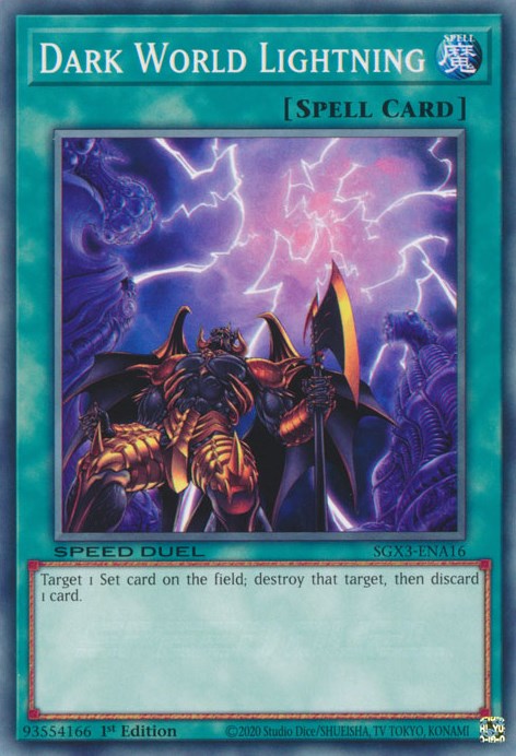 Dark World Lightning [SGX3-ENA16] Common | Card Merchant Takapuna