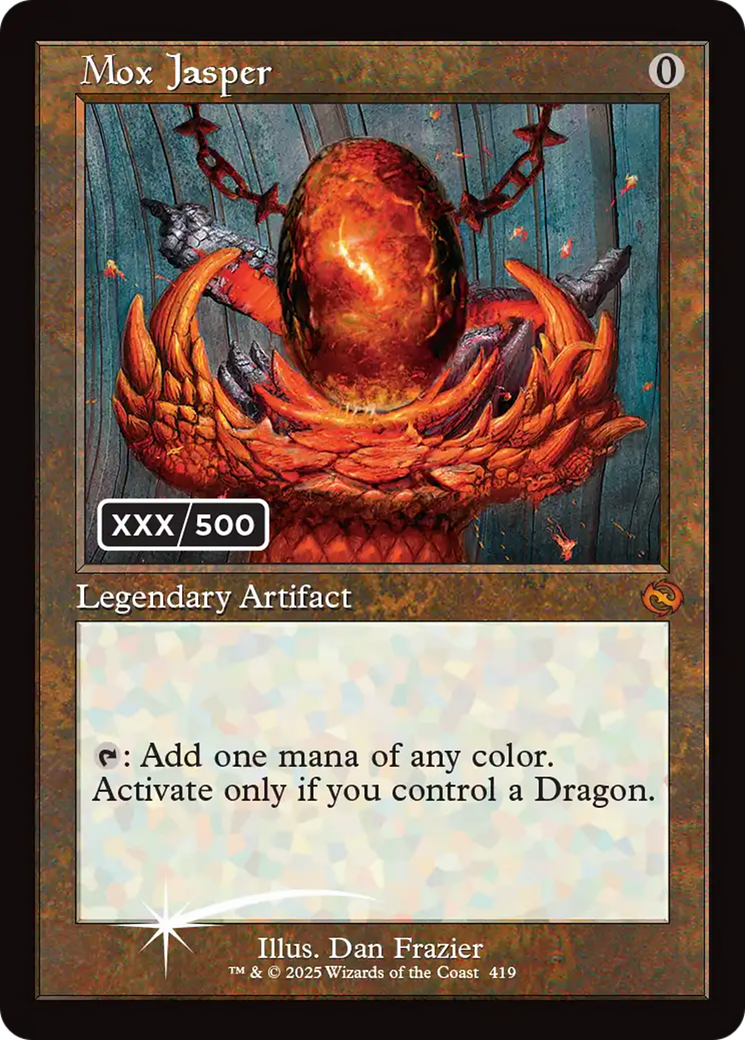 Mox Jasper (Serial Numbered) [Tarkir: Dragonstorm] | Card Merchant Takapuna