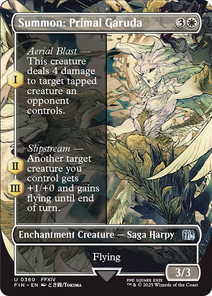 Summon: Primal Garuda (Borderless) [FINAL FANTASY] | Card Merchant Takapuna