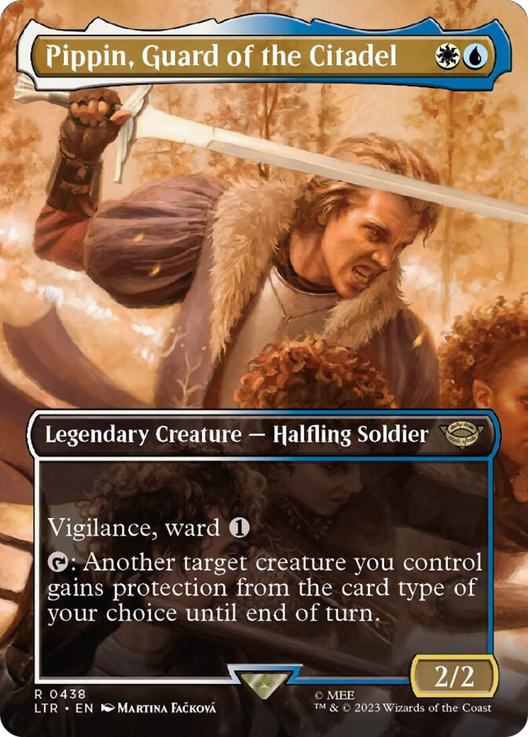 Pippin, Guard of the Citadel (Borderless Alternate Art) [The Lord of the Rings: Tales of Middle-Earth] | Card Merchant Takapuna