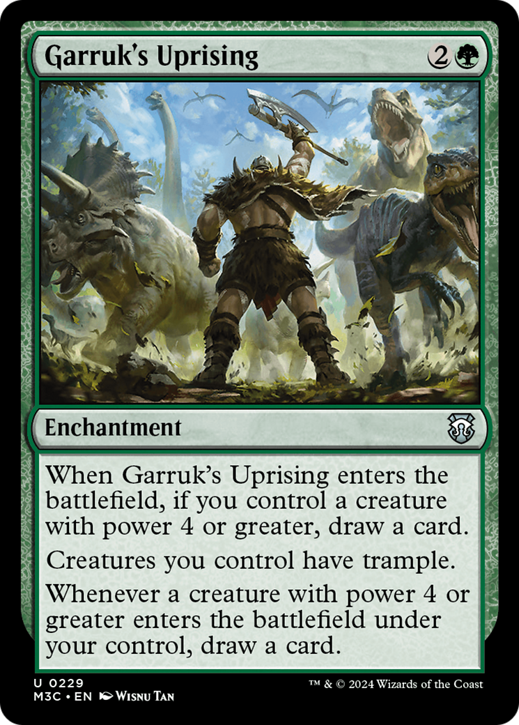 Garruk's Uprising (Ripple Foil) [Modern Horizons 3 Commander] | Card Merchant Takapuna