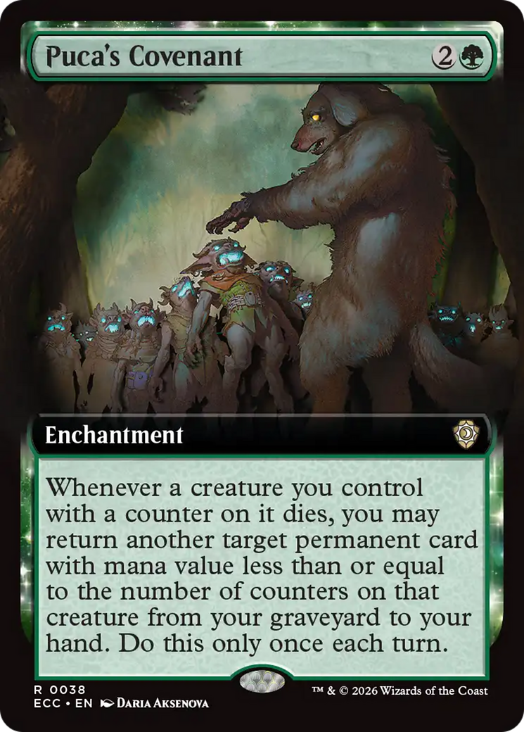 Puca's Covenant (Extended Art) [Lorwyn Eclipsed Commander] | Card Merchant Takapuna