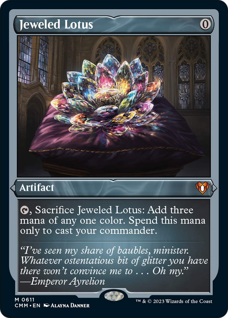 Jeweled Lotus (Foil Etched) [Commander Masters] | Card Merchant Takapuna