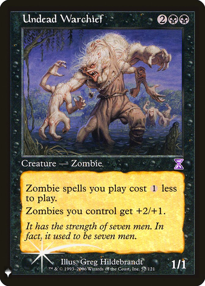 Undead Warchief [Mystery Booster] | Card Merchant Takapuna