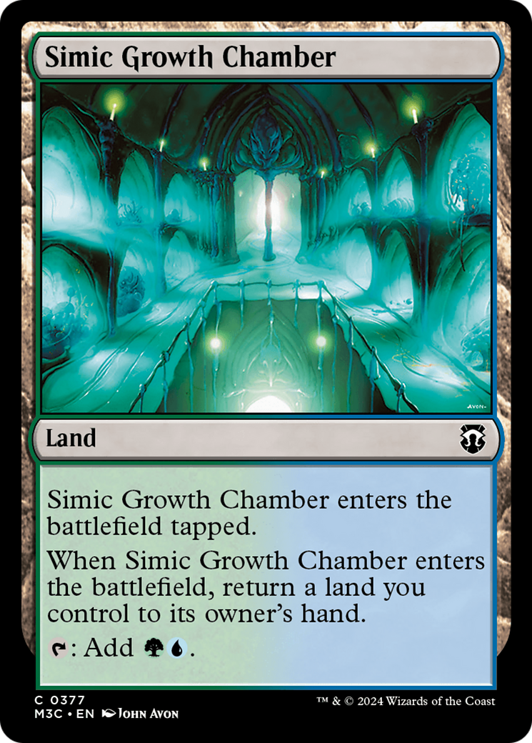 Simic Growth Chamber (Ripple Foil) [Modern Horizons 3 Commander] | Card Merchant Takapuna