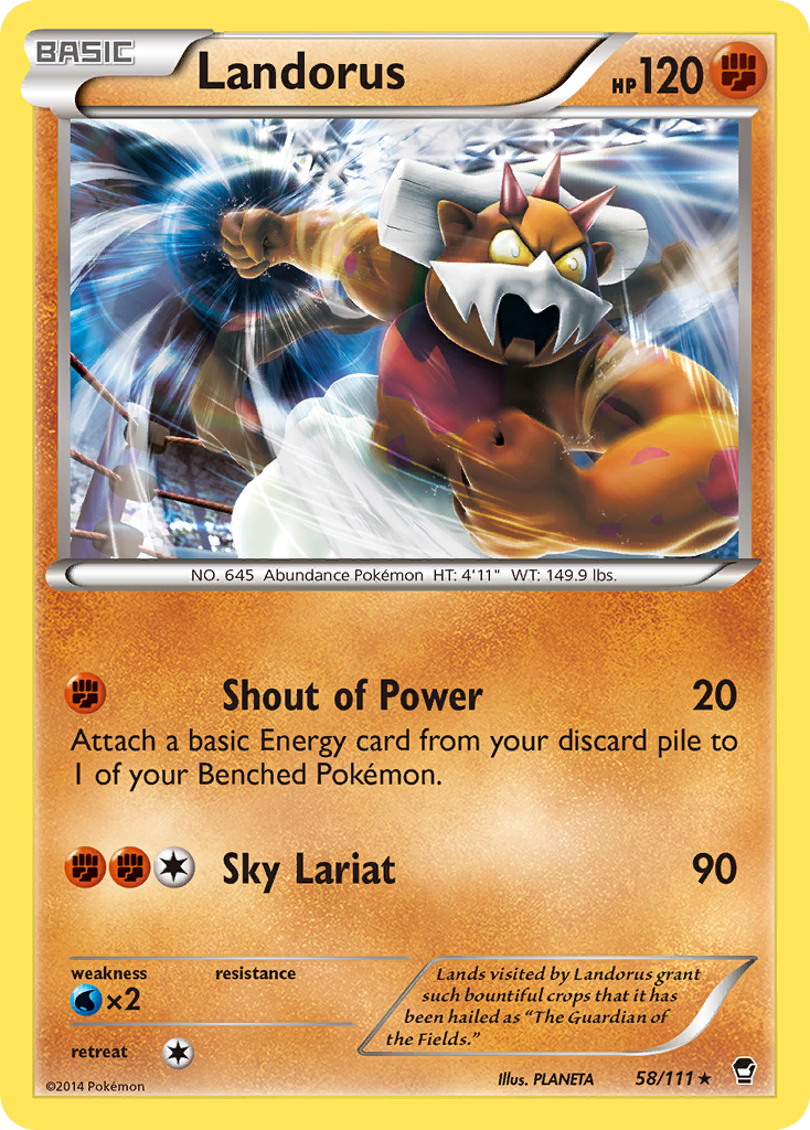 Landorus (58/111) [XY: Furious Fists] | Card Merchant Takapuna