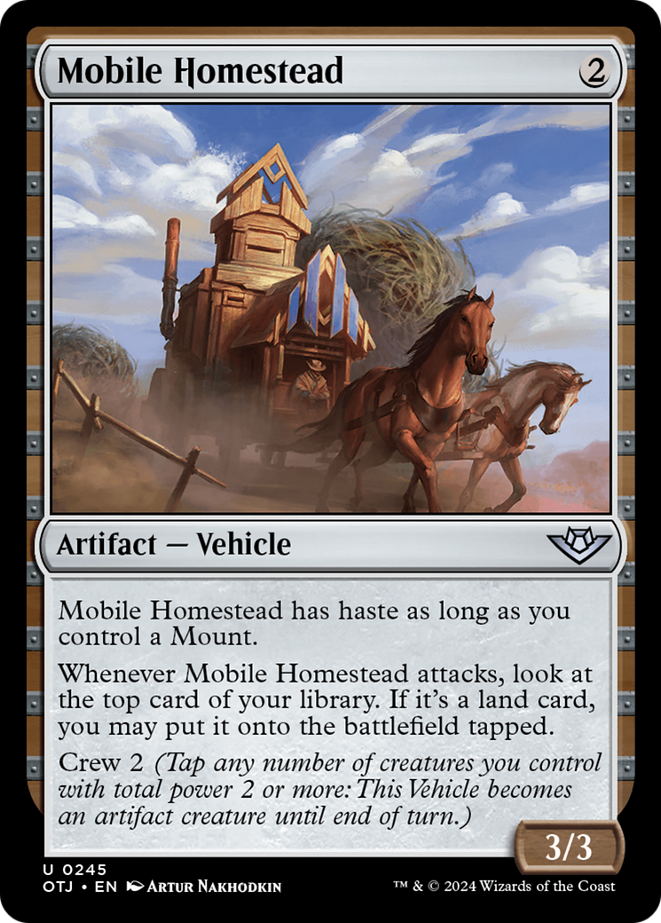 Mobile Homestead [Outlaws of Thunder Junction] | Card Merchant Takapuna