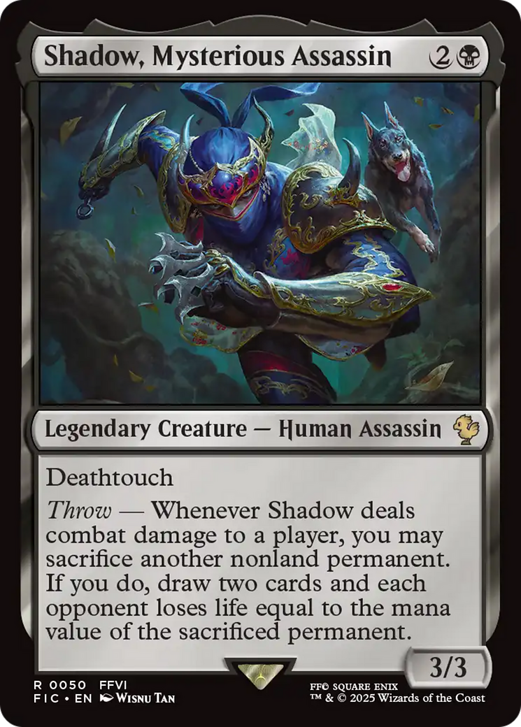Shadow, Mysterious Assassin [FINAL FANTASY Commander] | Card Merchant Takapuna