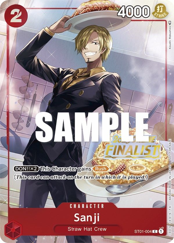 Sanji (Online Regional 2023) [Finalist] [One Piece Promotion Cards] | Card Merchant Takapuna
