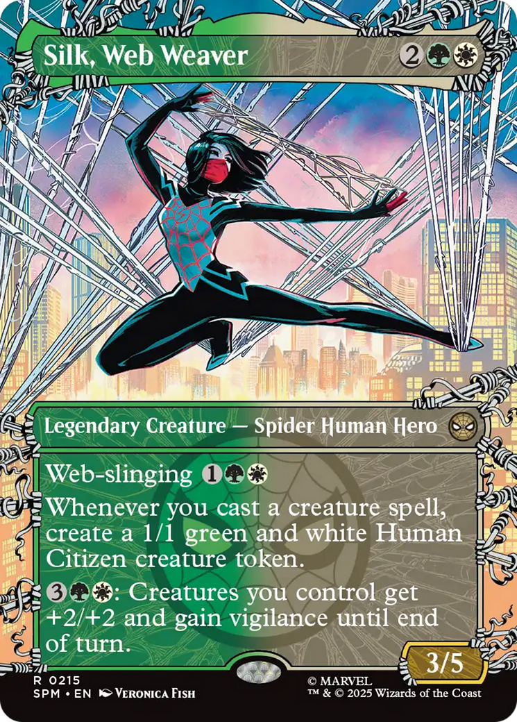 Silk, Web Weaver (Borderless) [Marvel's Spider-Man] | Card Merchant Takapuna