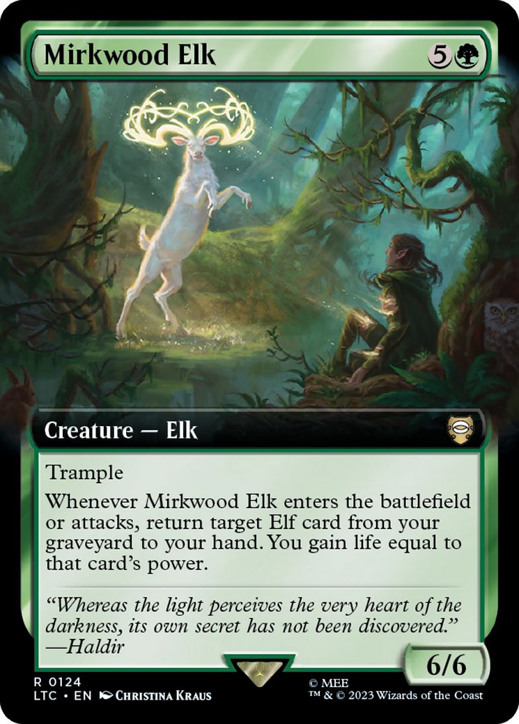 Mirkwood Elk (Extended Art) [The Lord of the Rings: Tales of Middle-Earth Commander] | Card Merchant Takapuna