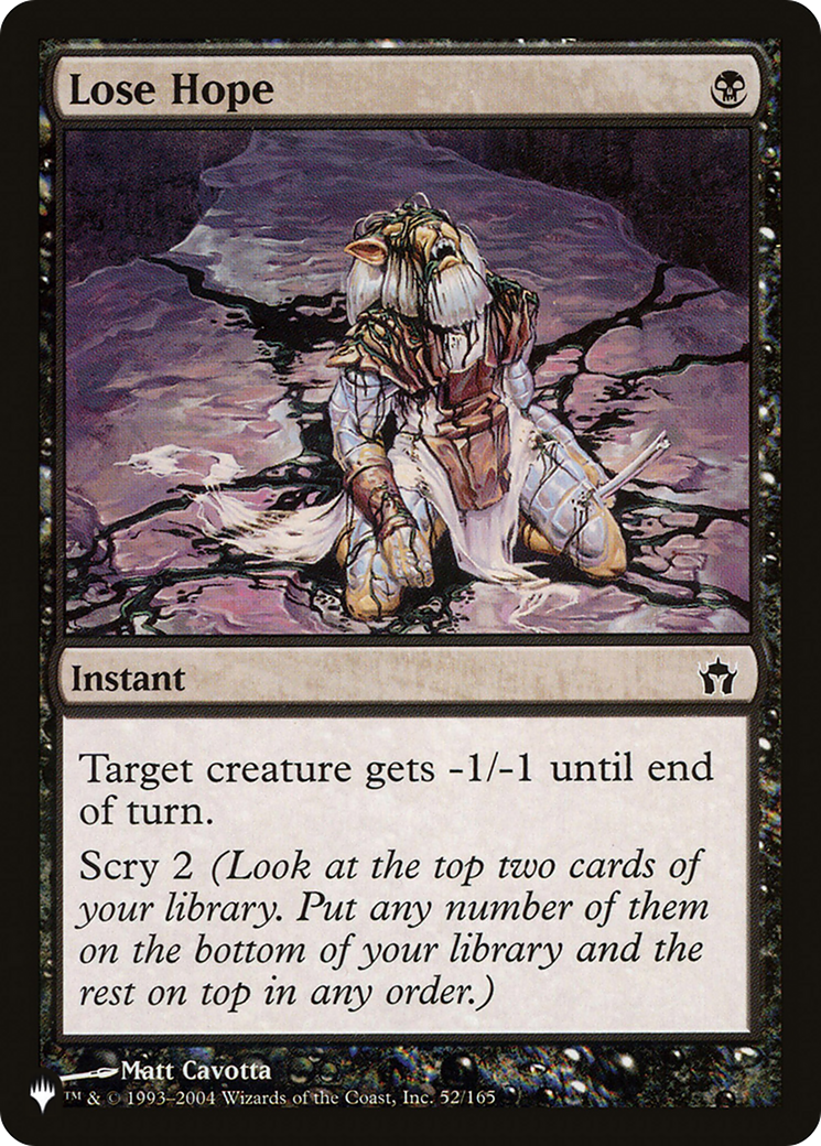 Lose Hope [The List] | Card Merchant Takapuna