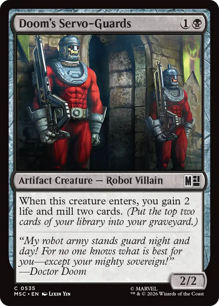 Doom's Servo-Guards [Marvel Super Heroes Commander] | Card Merchant Takapuna