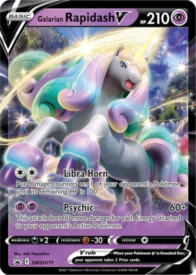 Galarian Rapidash V (SWSH111) [Sword & Shield: Black Star Promos] | Card Merchant Takapuna