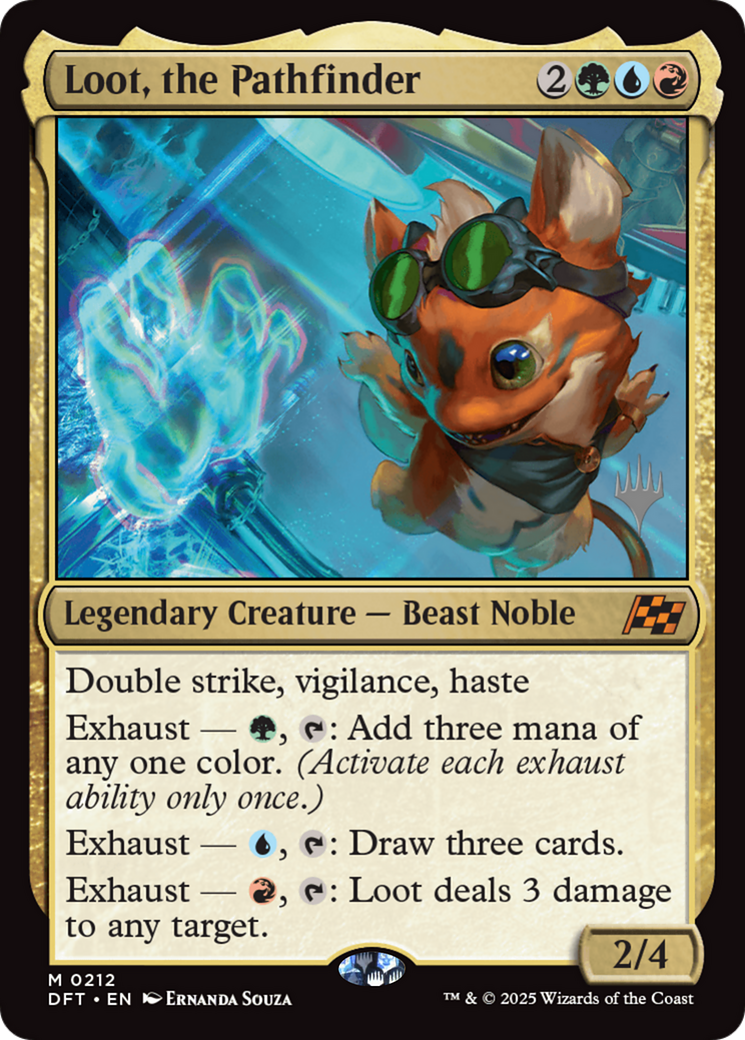 Loot, the Pathfinder (Promo Pack) [Aetherdrift Promos] | Card Merchant Takapuna