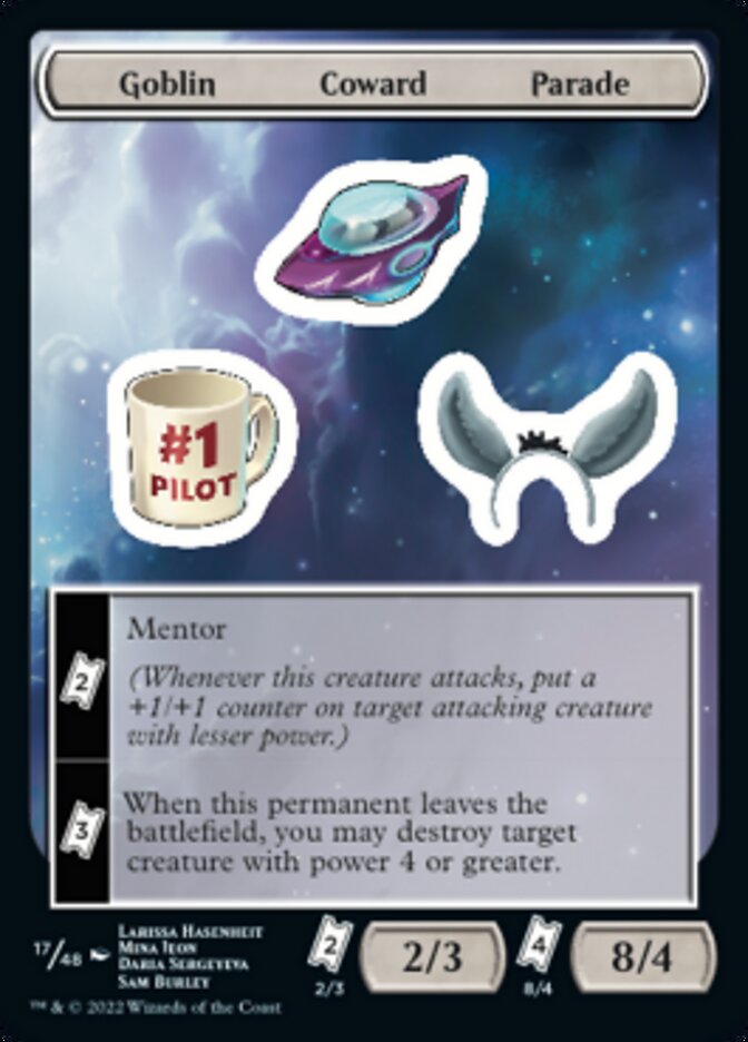Goblin Coward Parade [Unfinity Stickers] | Card Merchant Takapuna
