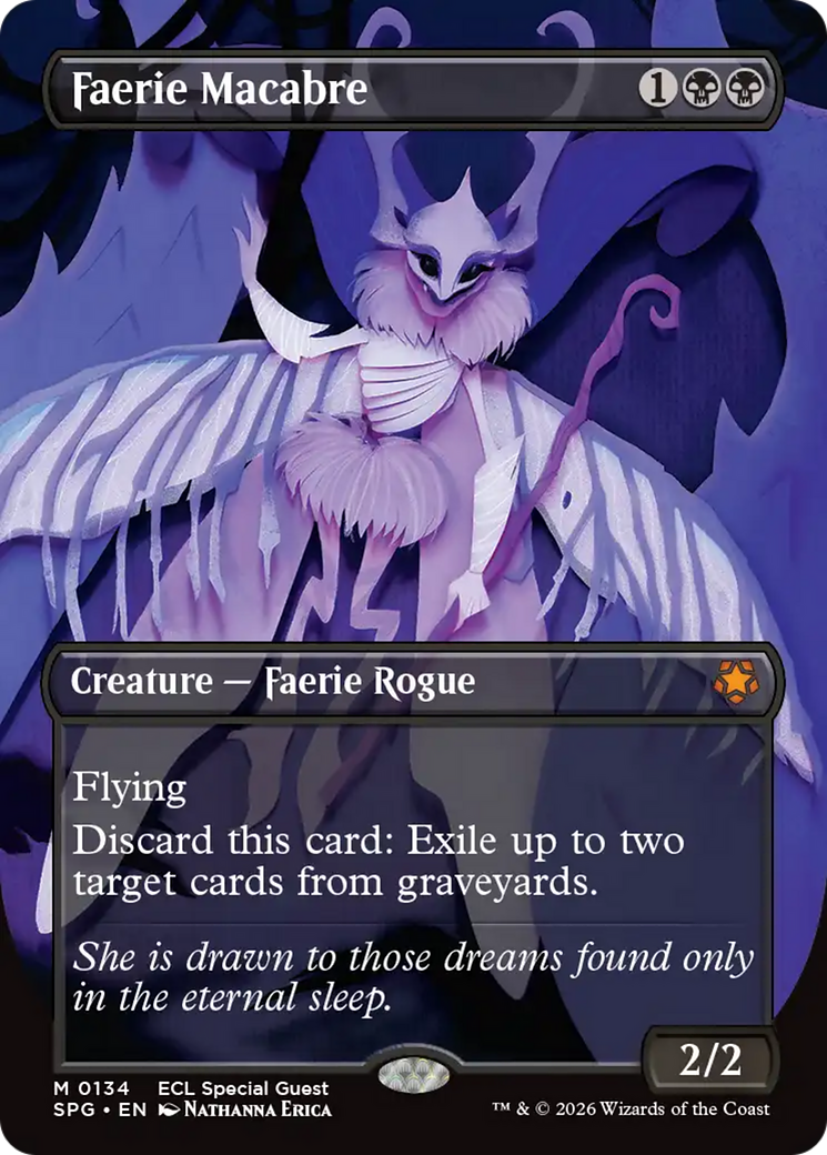 Faerie Macabre (Borderless) [Lorwyn Eclipsed Special Guests] | Card Merchant Takapuna