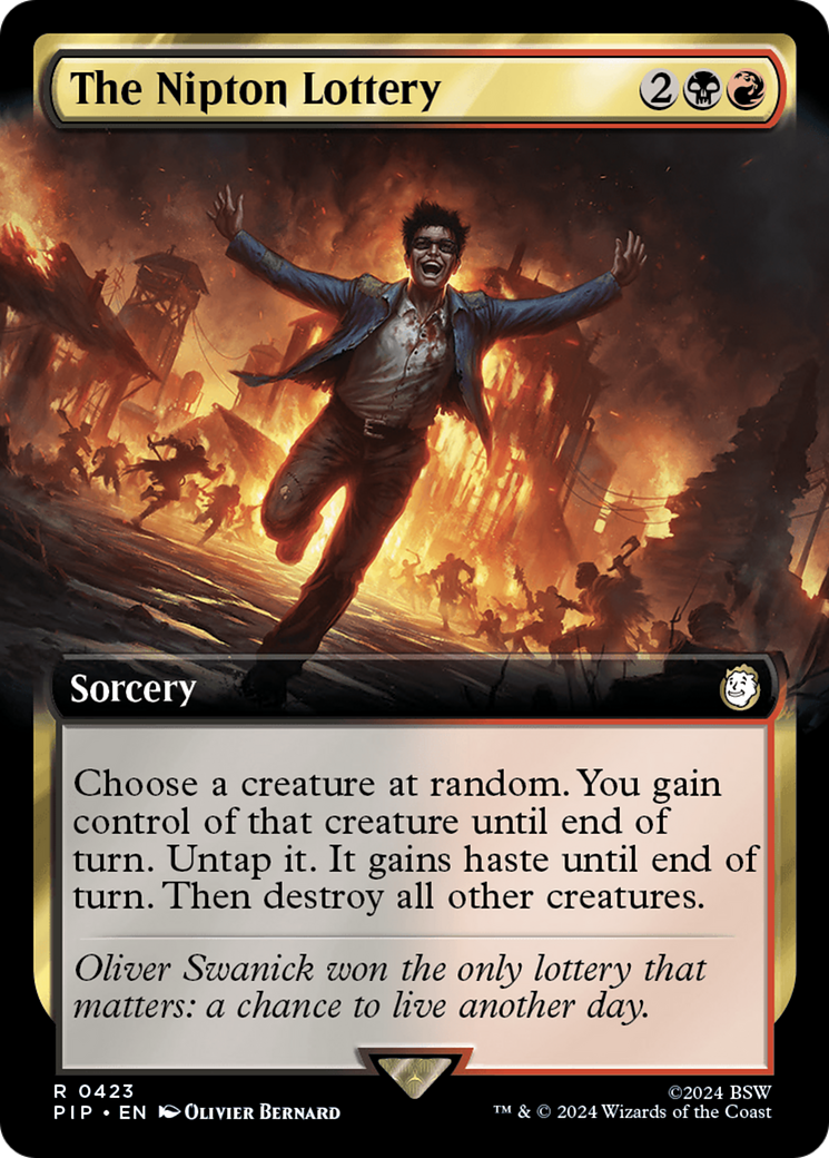 The Nipton Lottery (Extended Art) [Fallout] | Card Merchant Takapuna