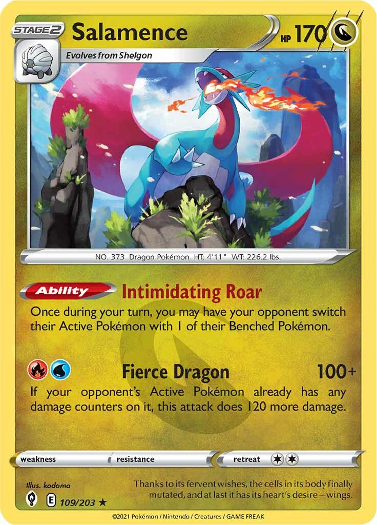 Salamence (109/203) [Sword & Shield: Evolving Skies] | Card Merchant Takapuna