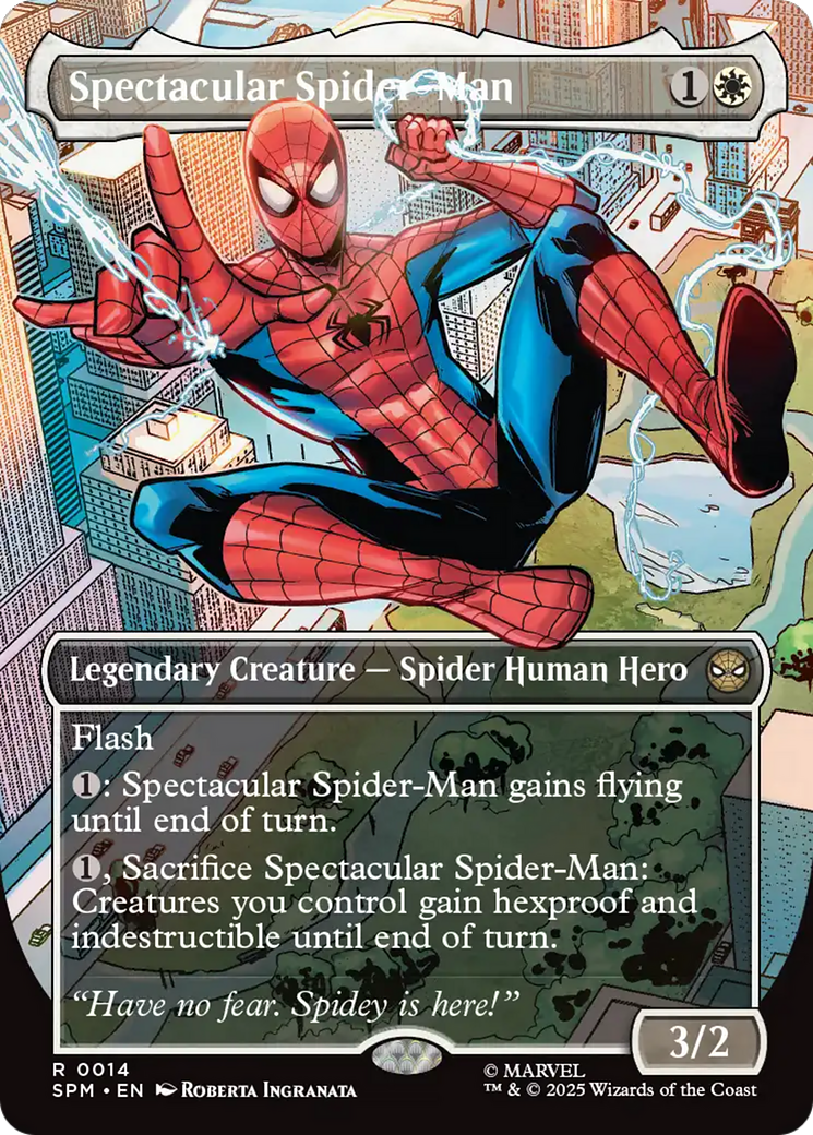 Spectacular Spider-Man (Borderless) [Marvel's Spider-Man] | Card Merchant Takapuna