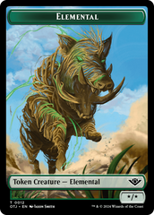 Treasure // Elemental Double-Sided Token [Outlaws of Thunder Junction Tokens] | Card Merchant Takapuna