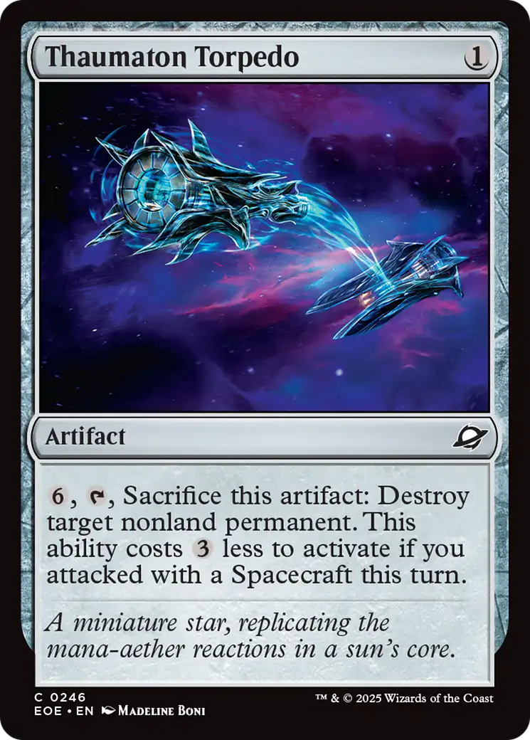 Thaumaton Torpedo [Edge of Eternities] | Card Merchant Takapuna