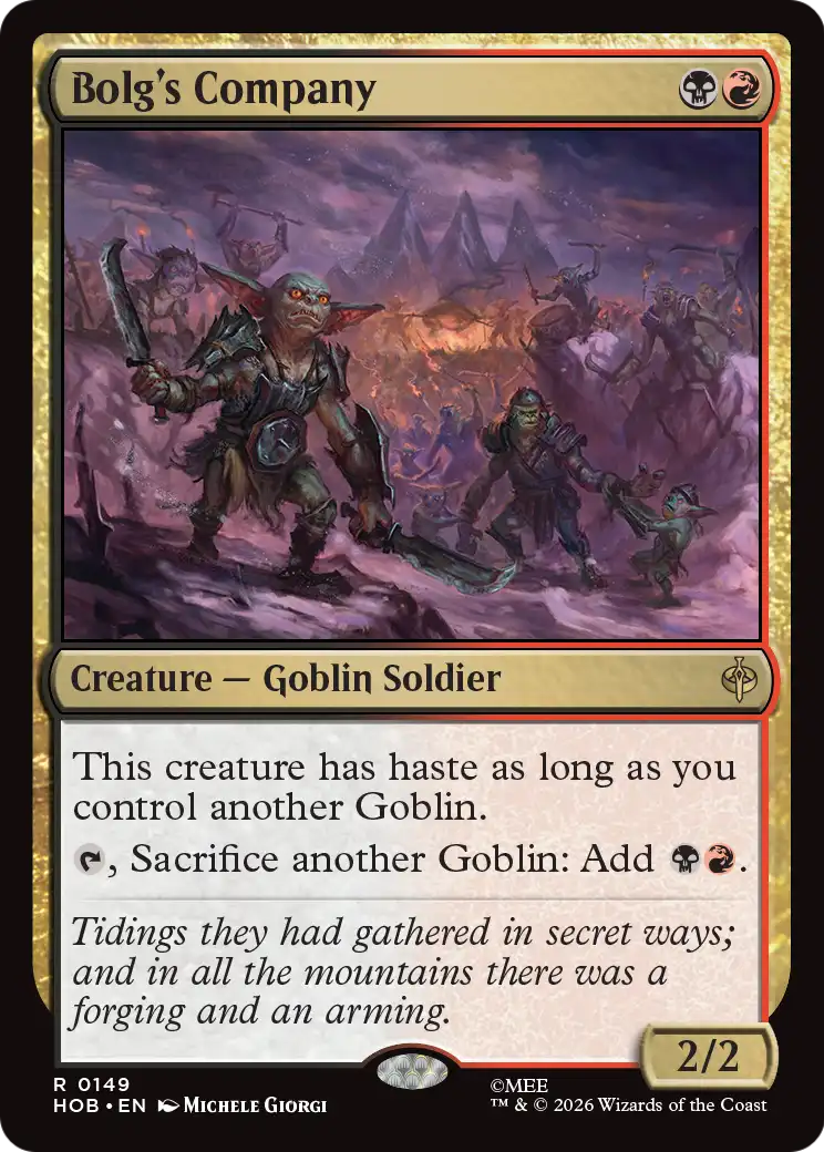 Bolg's Company [The Hobbit] | Card Merchant Takapuna