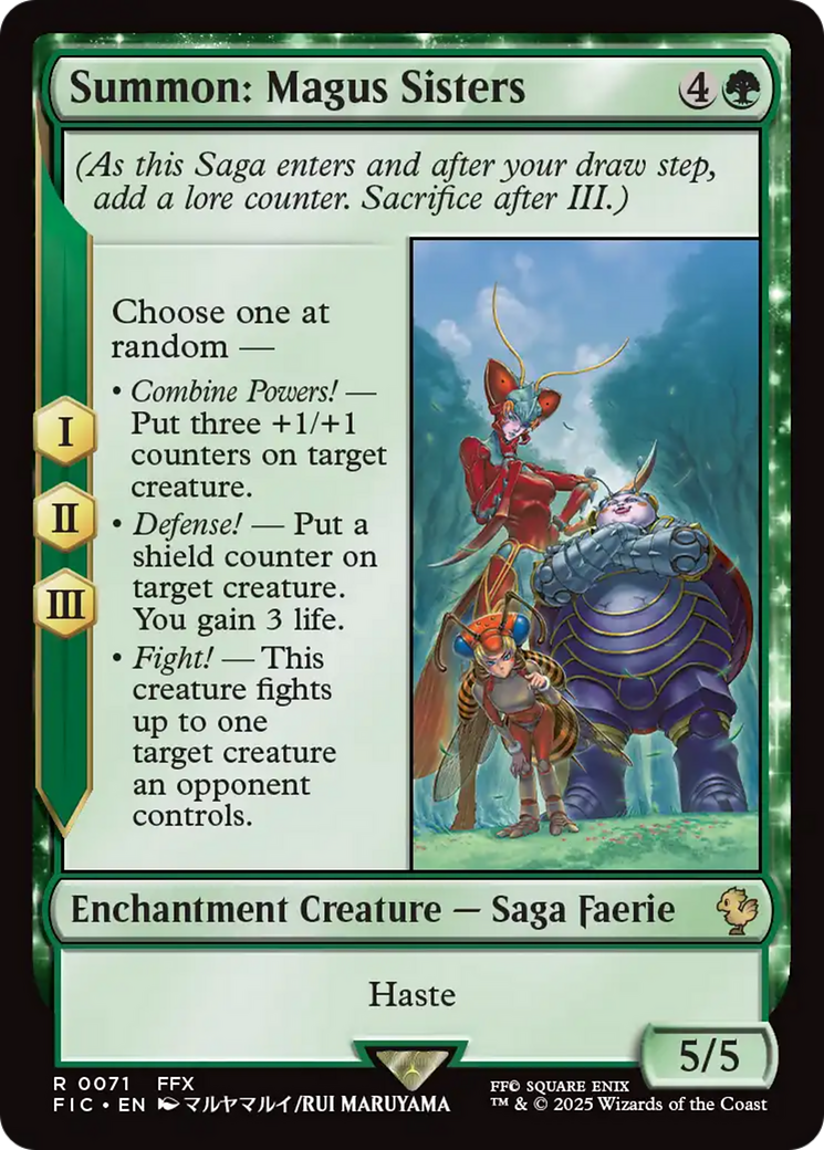 Summon: Magus Sisters [FINAL FANTASY Commander] | Card Merchant Takapuna