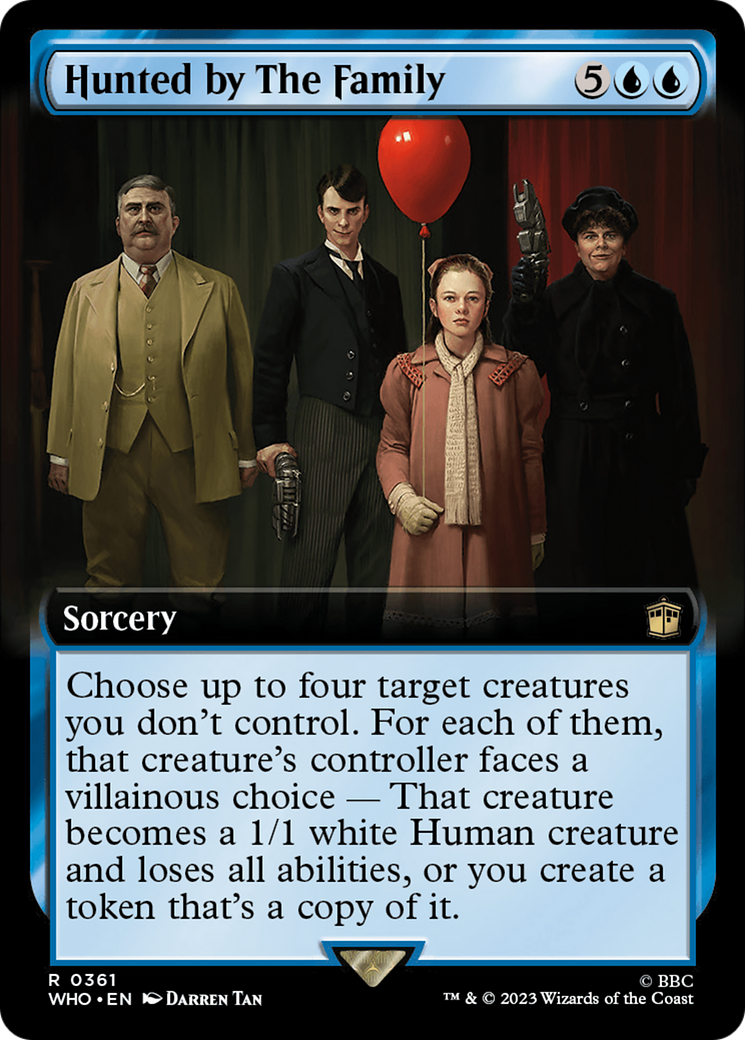 Hunted by The Family (Extended Art) [Doctor Who] | Card Merchant Takapuna