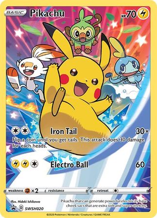 Pikachu (SWSH020) [Sword & Shield: Black Star Promos] | Card Merchant Takapuna