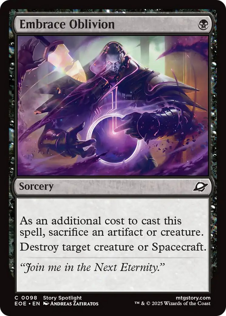 Embrace Oblivion [Edge of Eternities] | Card Merchant Takapuna
