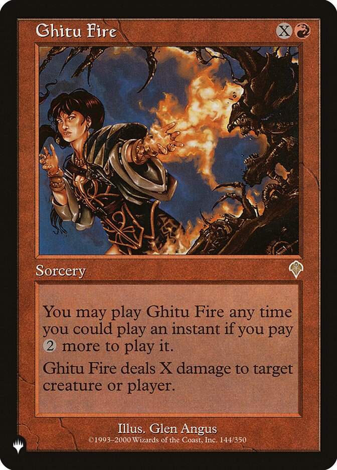 Ghitu Fire [The List] | Card Merchant Takapuna
