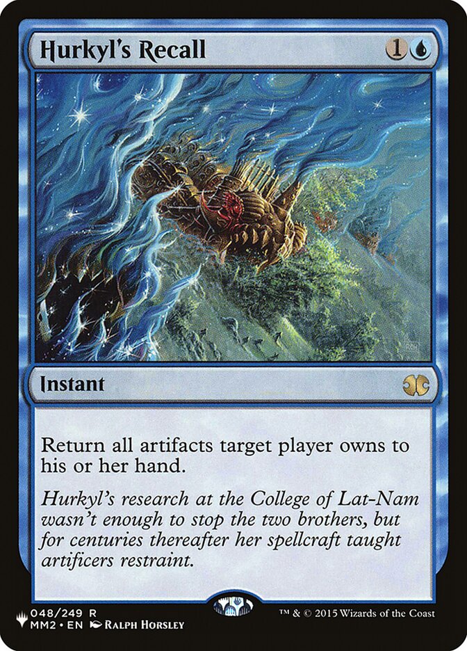 Hurkyl's Recall [The List] | Card Merchant Takapuna